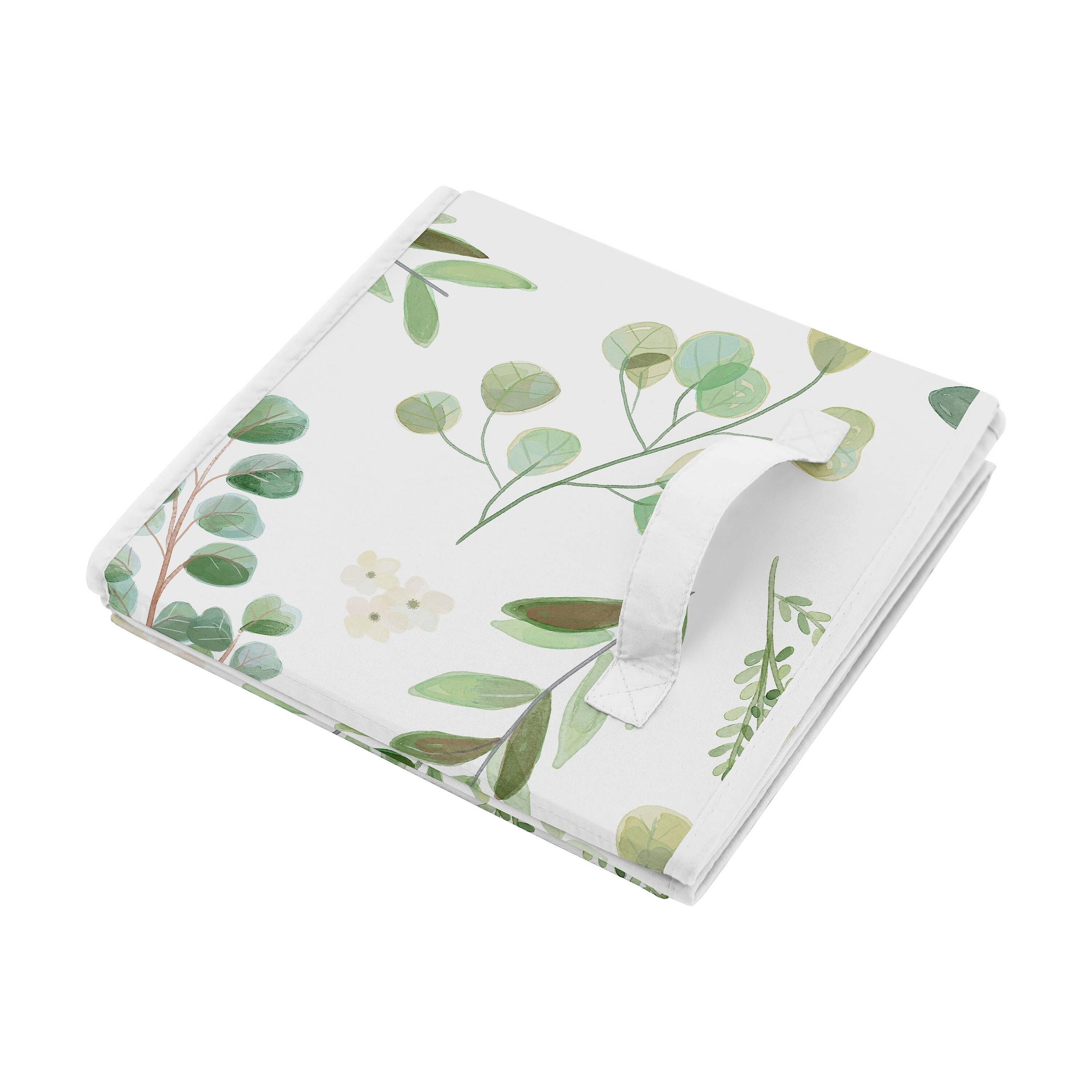 Small Collapsible Storage Bin Flowers