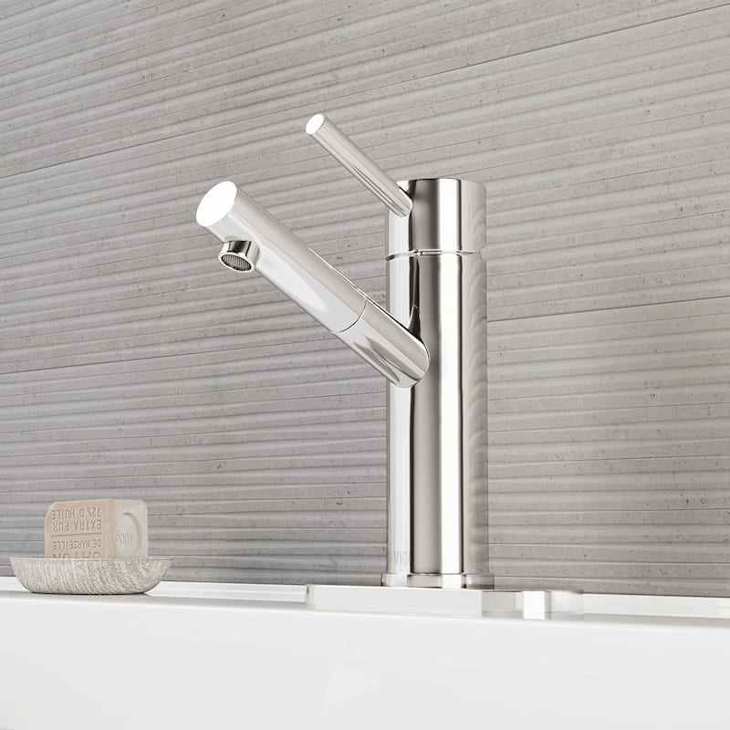 VIGO Noma 8" H Single Handle Single Hole Bathroom Faucet