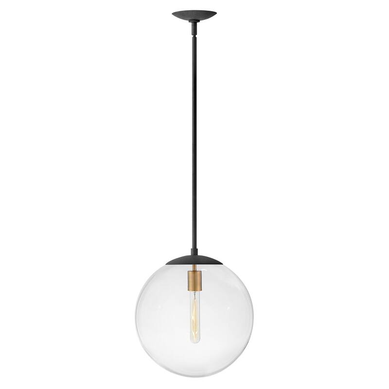 Hinkley Lighting Warby 1 Light 14" Wide Pendant - Aged Zinc