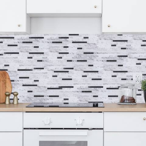 Art3d Peel and Stick Stone Backsplash Tile for Kitchen Bathroom(10 sq.ft/box)