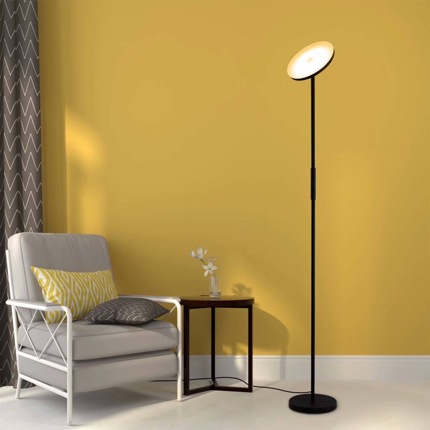 Facile Led Industrial Floor Lamp Dimmable 3000k 4000k 5000k