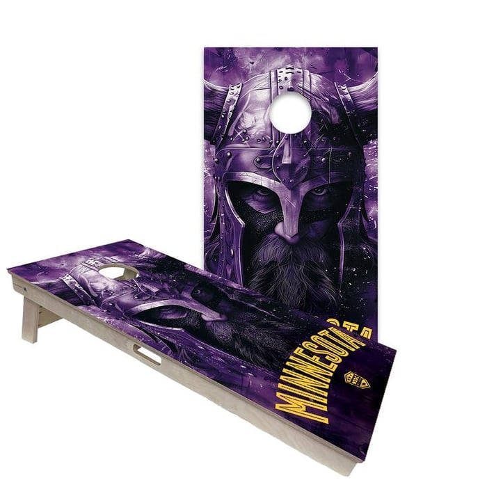 Minnesota Vikings Regulation 2x4 Cornhole Board Set - Backyard - NO Accessories