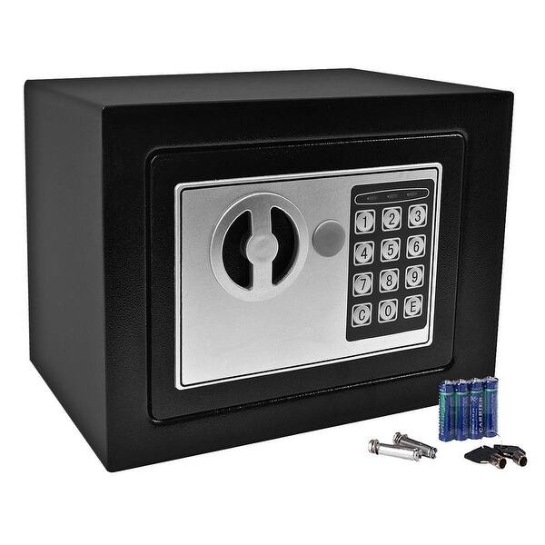 Shop Gymax Durable Digital Electronic Safe Box Keypad Lock Black Overstock 22905984