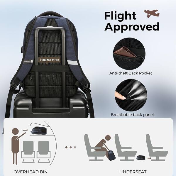 Travel Laptop Backpack, College Laptops Backpack with USB Charging Port for Men and Women Fits 16 Inch Notebook (ANDWIL SD1670) - Bed Bath & Beyond - 42714344 Travel Laptop Backpack, College Laptops Backpack with USB Charging Port for Men and Women Fits 16 Inch Notebook (ANDWIL SD1670) - Bed Bath & Beyond - 42714344