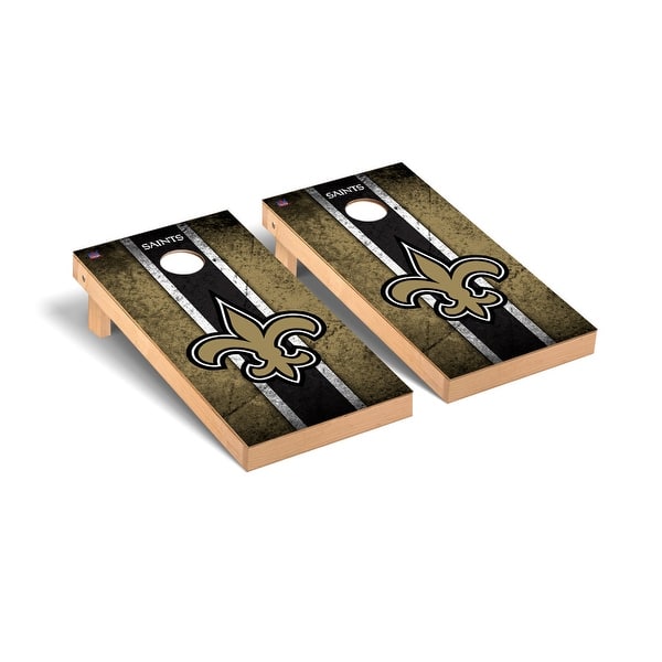 slide 2 of 5, New Orleans Saints NFL Football Vintage Cornhole Board Set 2