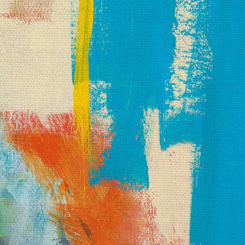 Aqua Tide by Jan Weiss Canvas Art Print