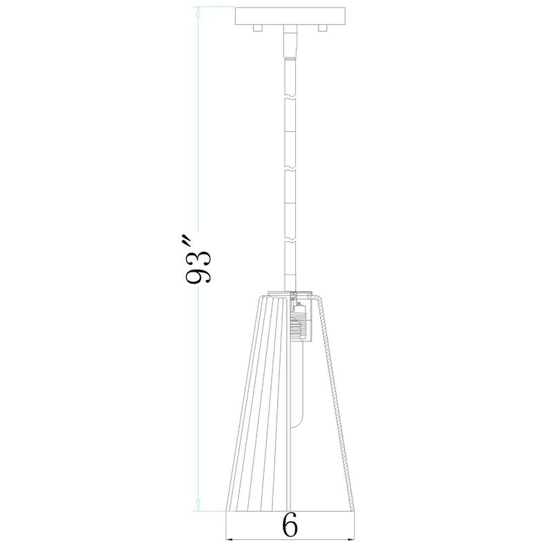 Farrell 1 Light Pendant in Brushed Nickel
