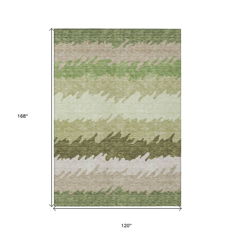 HomeRoots Striped Transitional Rectangle Outdoor Rug