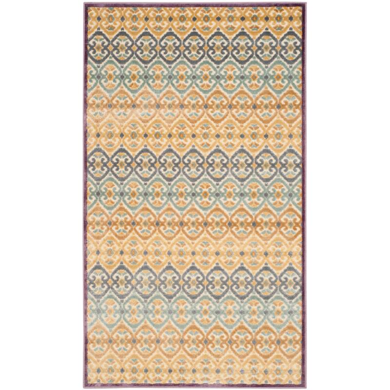 SAFAVIEH Paradise Ermine Modern Viscose Rug - 3'3" x 5'7" - Mauve/Multi