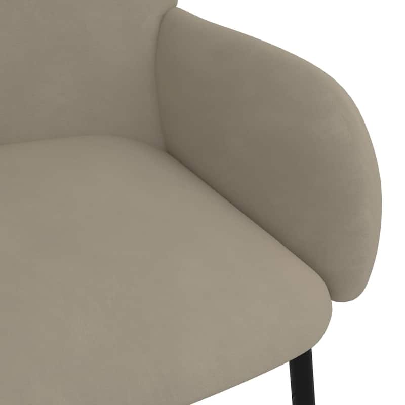 vidaXL Dining Chairs 2 Pcs Accent Upholstered Chair for Living Room Velvet - 22.8" x 22.4" x 30.9"