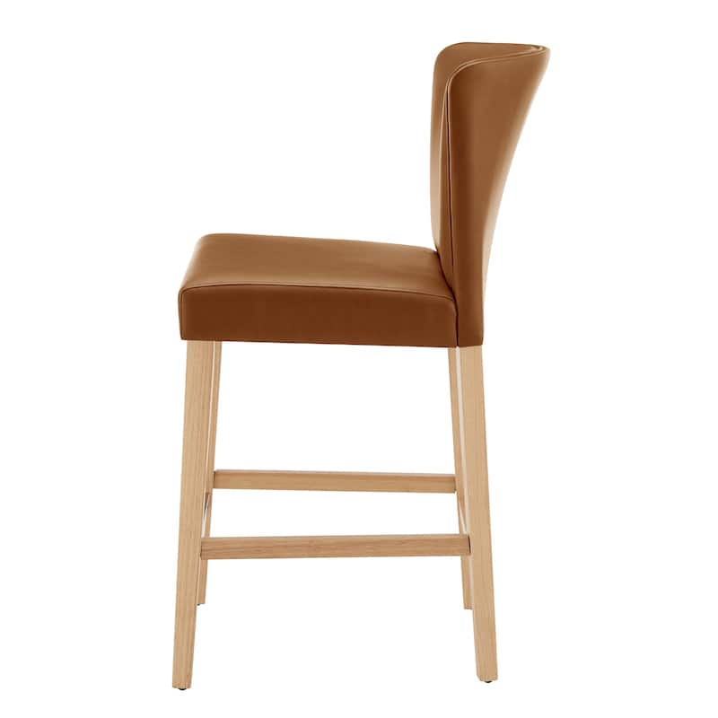 NPD Furniture Albie KD Faux Leather Counter Stool