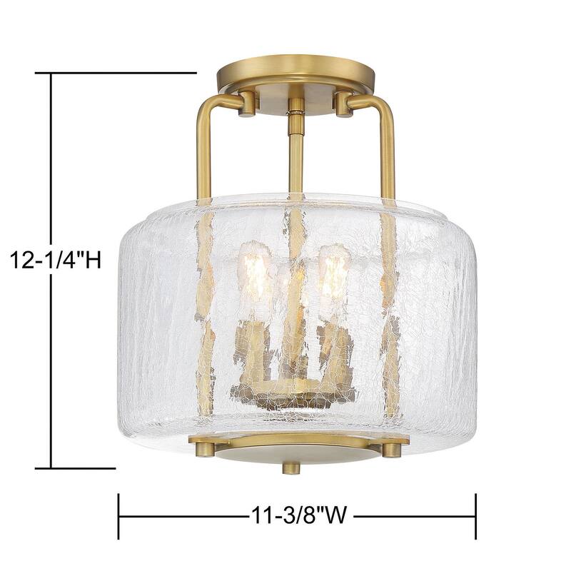 Avalon 3-Light Ceiling Light in Warm Brass