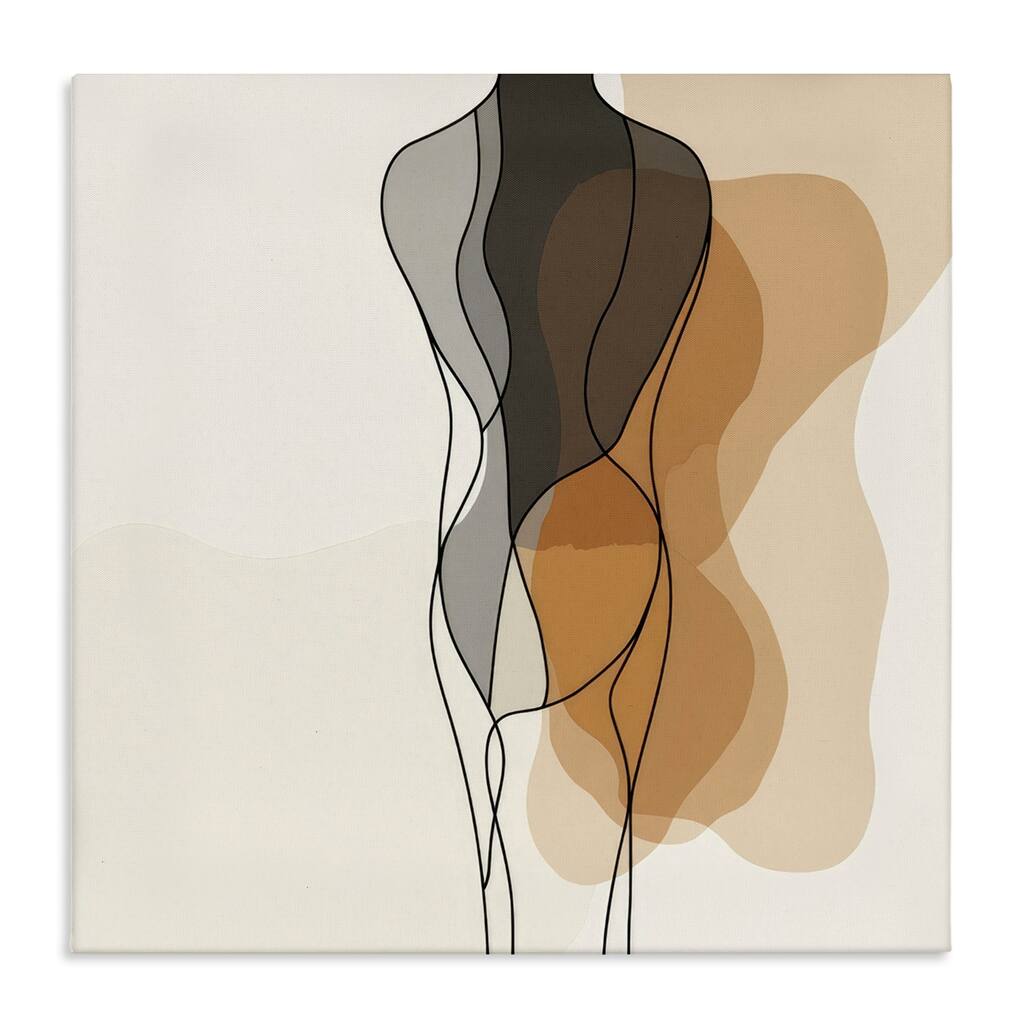 Stupell Earthy Neutrals Pattern Canvas Wall Art Design By LSR Creative Studio