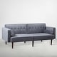 preview thumbnail 14 of 20, Modern Style Upholstered Velvet Sofa Couch for Living Room in Teal - 79'' W X 33'