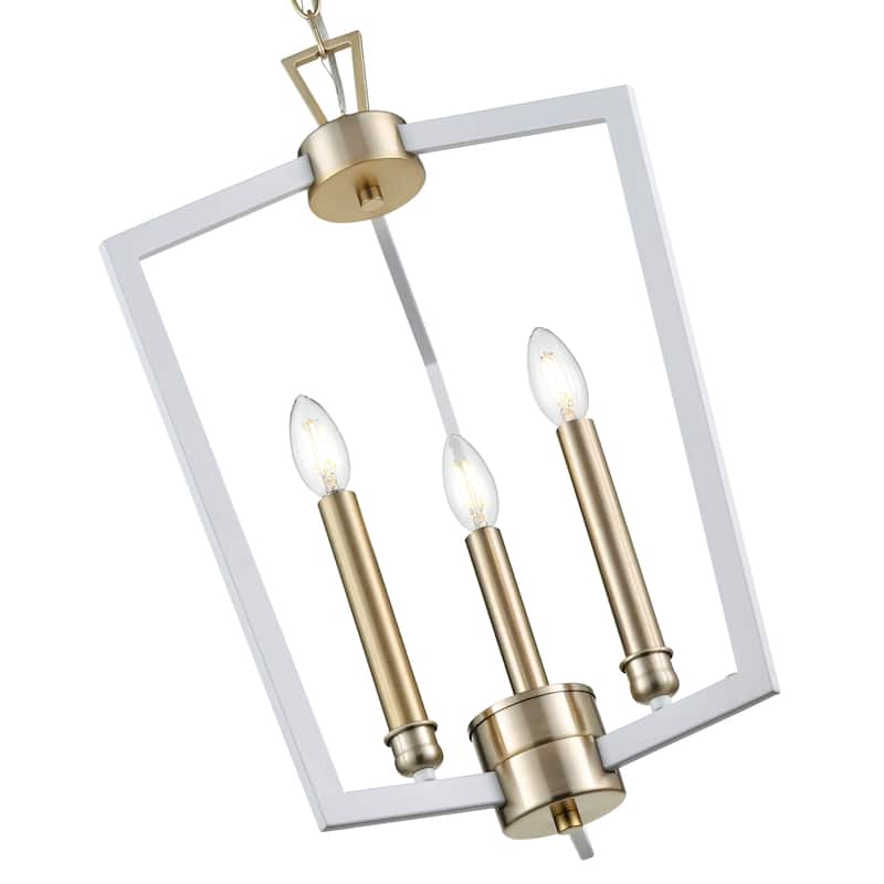 Lizabeth Pendant Light Matte White/Modern Gold