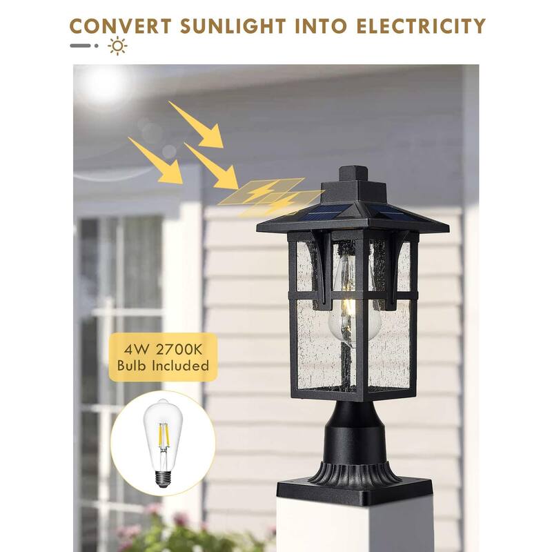 Dusk to Dawn Outdoor Lamp Solar Post Light