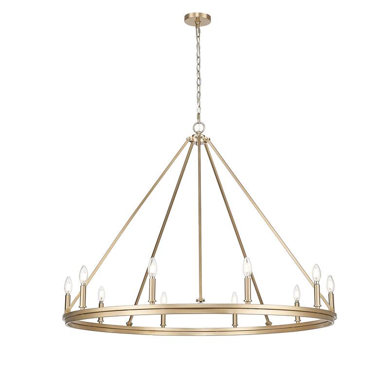 Carruth Chandelier Ceiling Light - Modern Gold - 10 Light