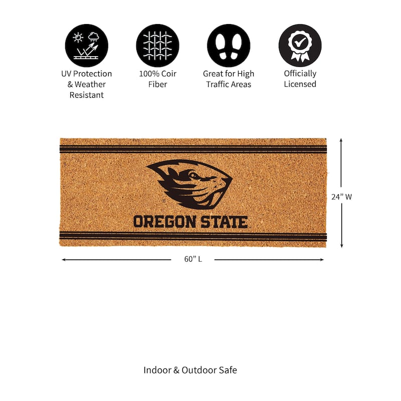 Oregon State University Monochrome Indoor/Outdoor Coir Door Mat