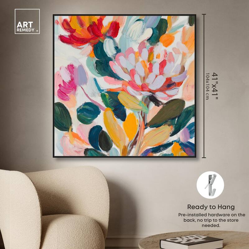 Lively Flora II Canvas by Art Remedy