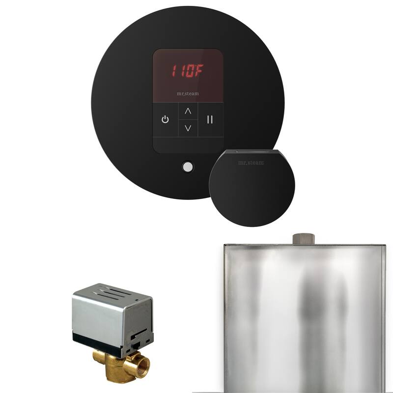 Mr Steam BBR Basic Butler Package Steam Shower Control Package with - Matte Black