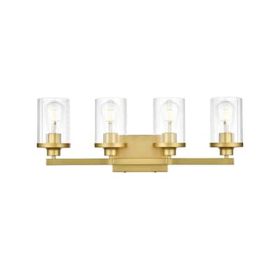 Silvia 1 Light Black and Clear Bath Sconce