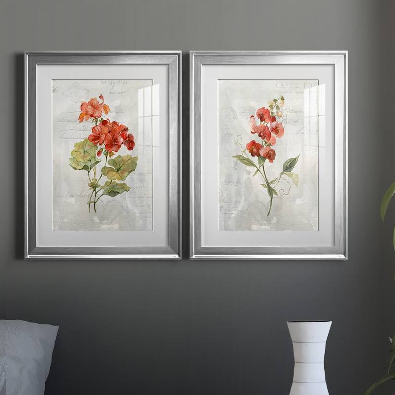 Linen Geranium Premium Framed Print - Ready to Hang