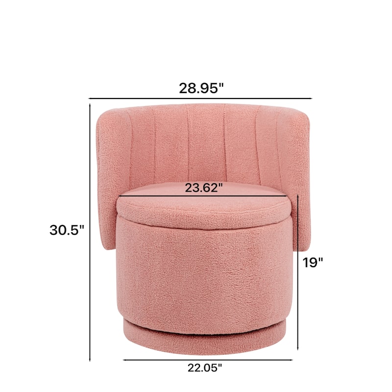 360 Degree Swivel Back Sofa Chair With Storage Space, Suitable For Bedroom and Living Room