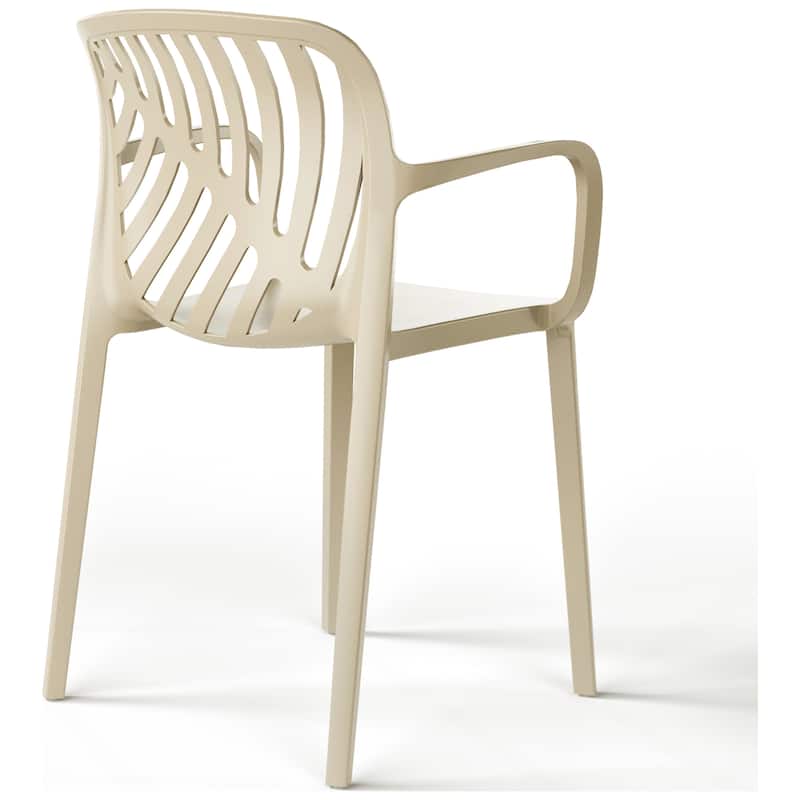 Frond and Form Outdoor Stacking Dining Armchair (Set of 2)