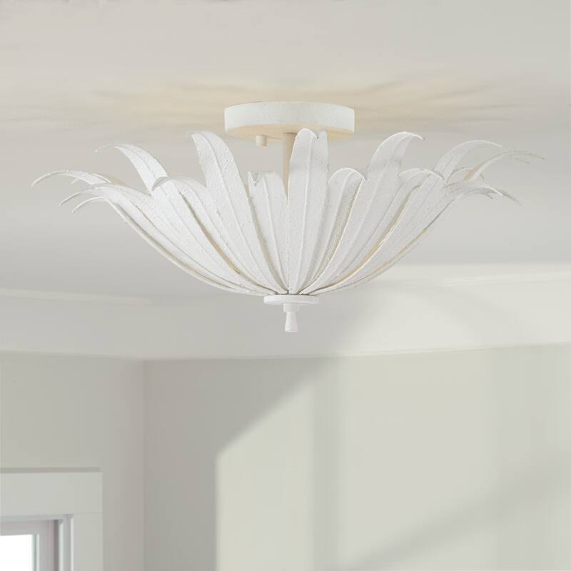 Eden 3-light Convertible Semi-Flush Mount/ Pendant