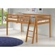 preview thumbnail 7 of 6, Roxy Solid Wood Twin Junior Loft Bed Brown