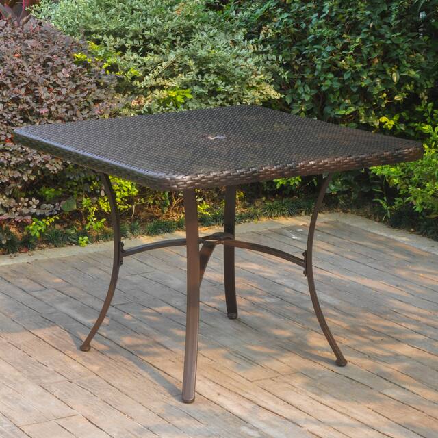 International Caravan Barcelona Resin Wicker/Aluminum 39inch Square