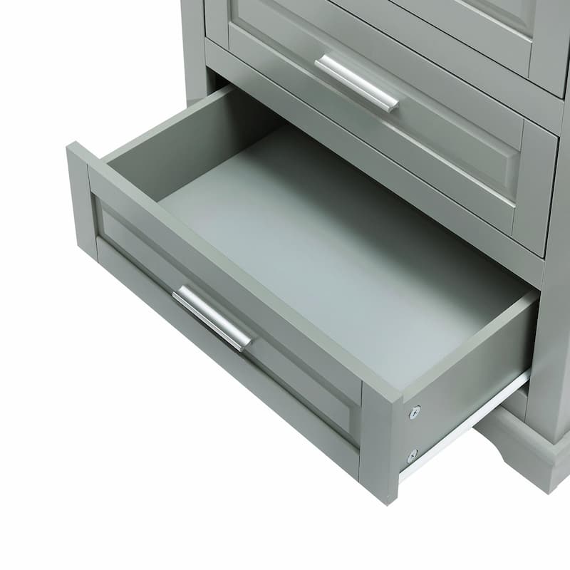 Tall Storage Cabinet with Three Drawers