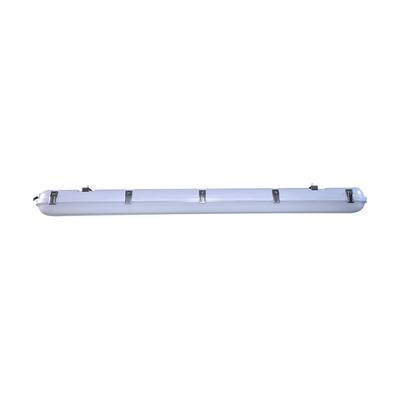 4 Foot Vapor Tight Linear Fixture CCT & Wattage Selectable IP65 and IK08 Rated 0-10V Dimming - Gray