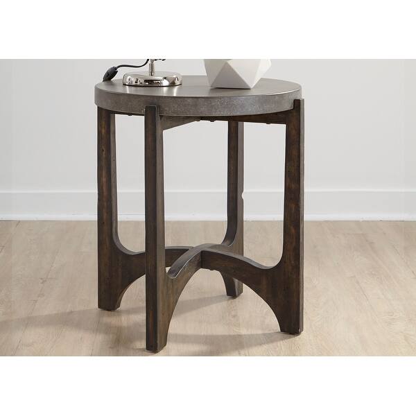 Shop Black Friday Deals On Cascade Wire Brush Rustic Brown End Table On Sale Overstock 21383536