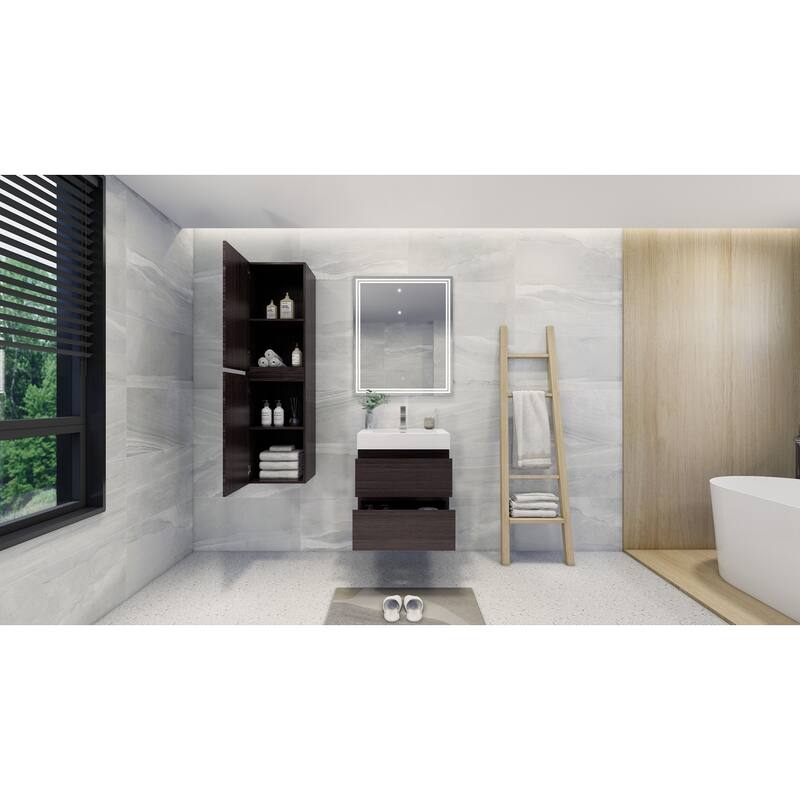 Baillie 24'' Wall-Mounted Vanity with Reinforced Acrylic Sink