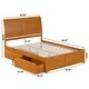 preview thumbnail 40 of 85, Portland Platform Bed with Footboard and Storage Drawers