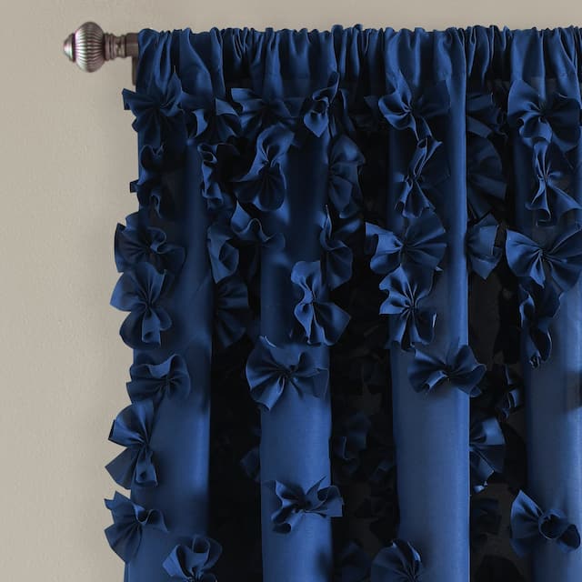 Silver Orchid Turpin Single Window Curtain Panel