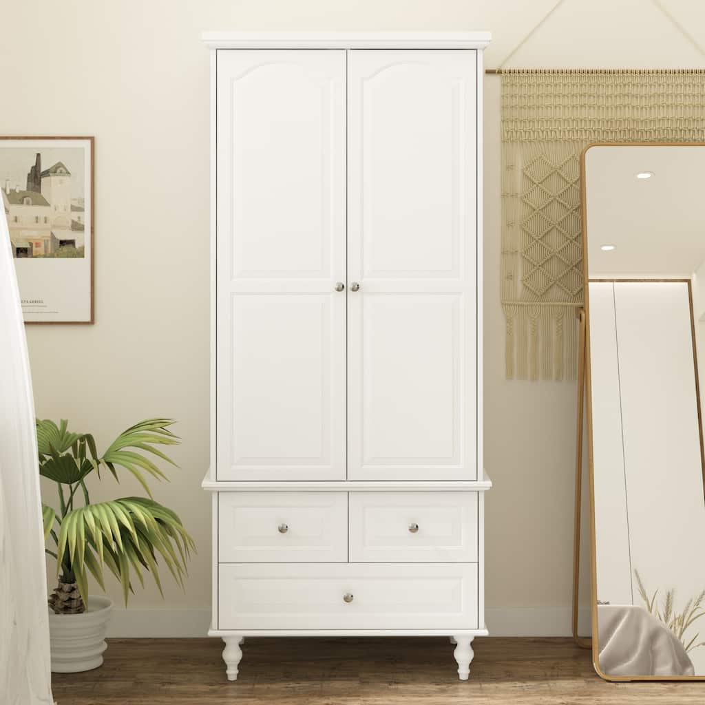 Armoire Wardrobe Closet Adjustable Shelves Closet Wardrobe Cabinet