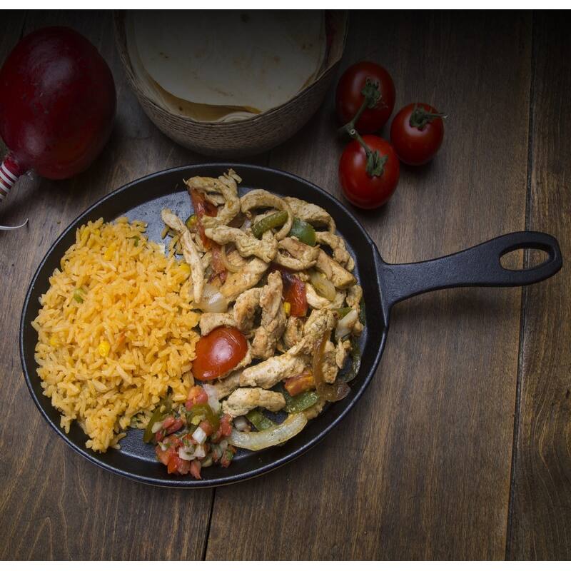 Bayou Classic Cast Iron Fajita Pan with Wooden Tray Bed Bath & Beyond
