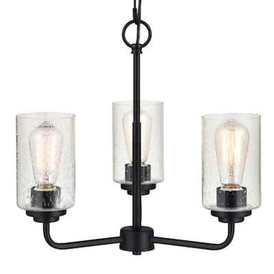 Millennium Lighting Moven 3 Light 18" Wide Chandelier with Clear Glass