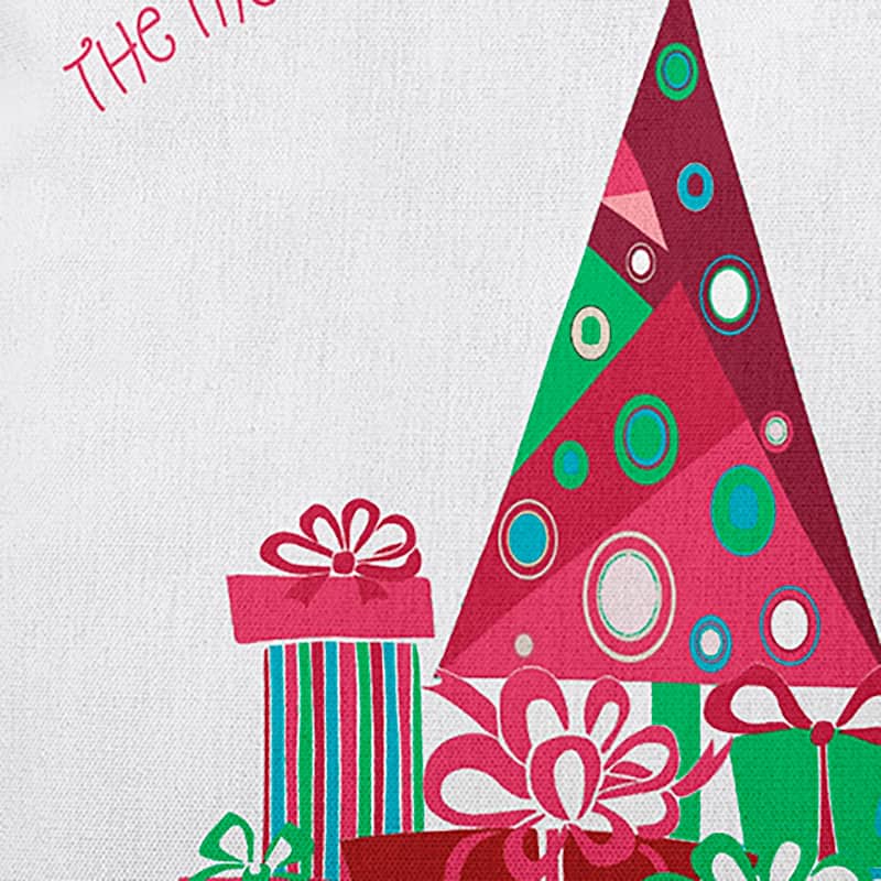 Tree and Gifts Christmas Accent Pillow