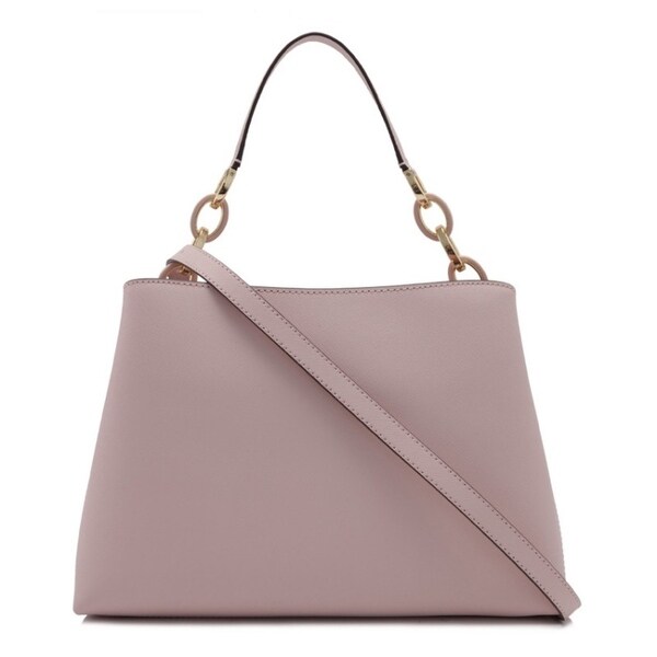 michael michael kors jasmine polished leather top handle satchel