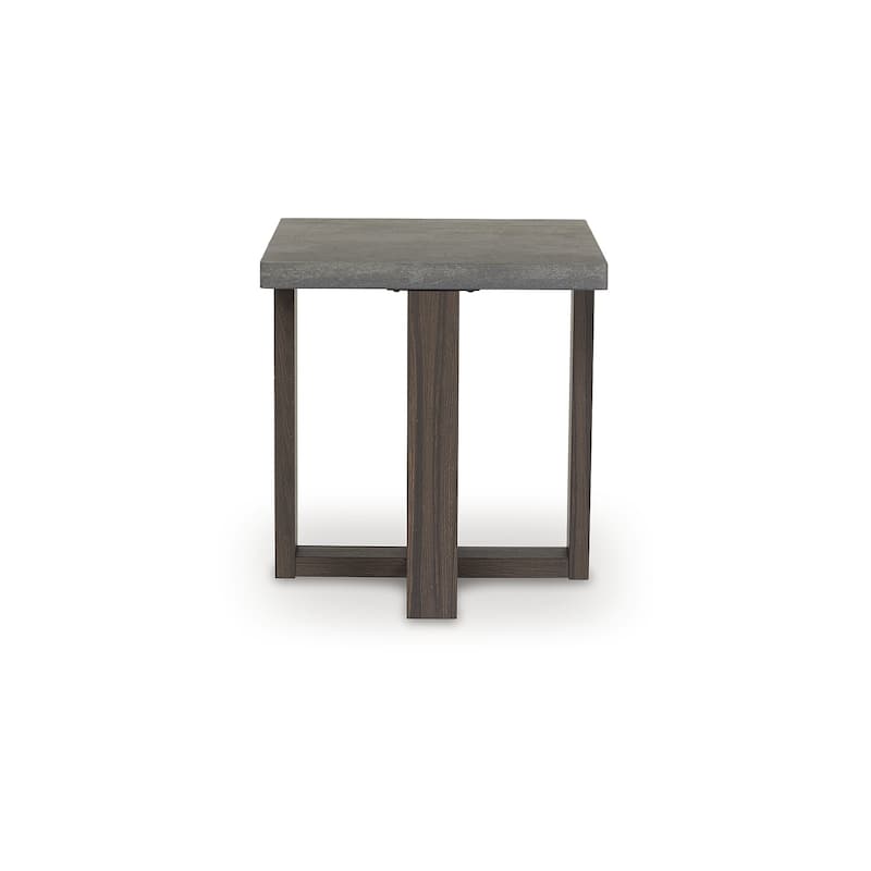 Signature Design by Ashley Dynnford Gray/Brown Table (Set of 3) - 49" W x 23.5" D x 19" H