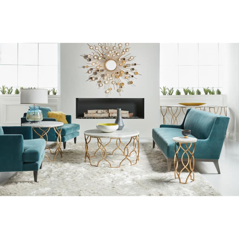 Hooker Furniture 5952-80151-02 Melange 60" Wide Onyx and Steel Sofa