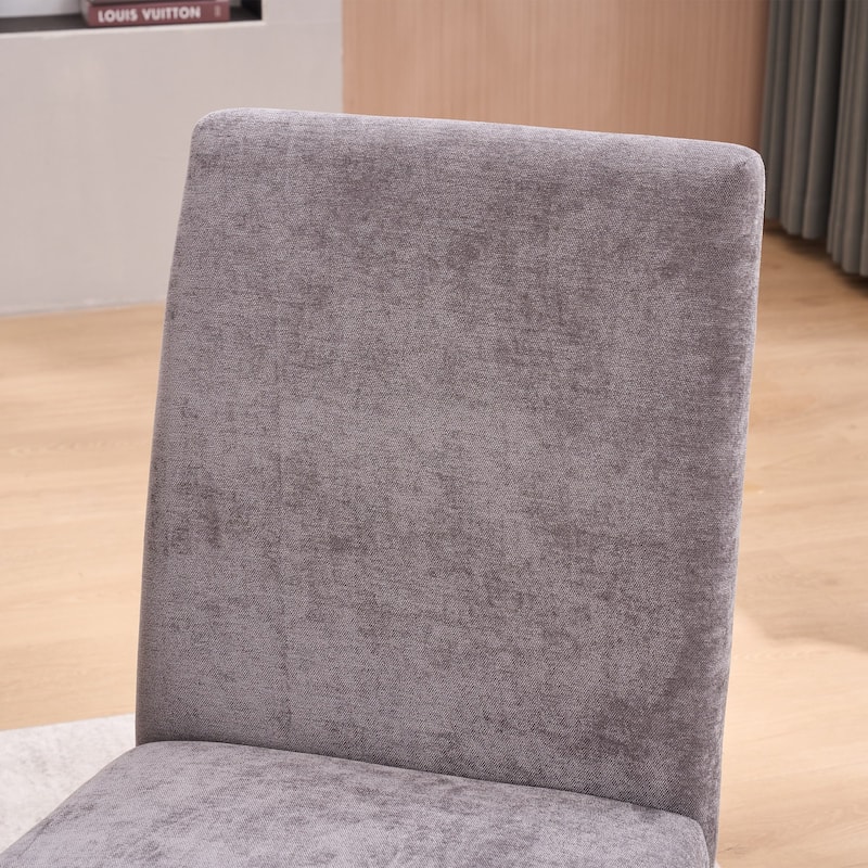 Boucle Fabric Upholstered Dining Chairs (Set of 2)