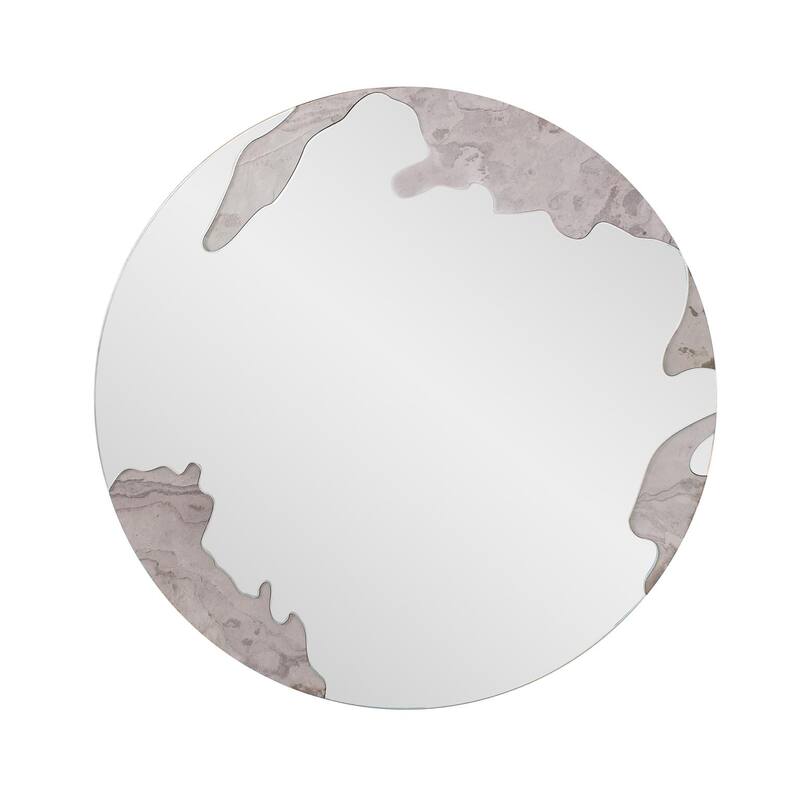 Universal Flow Mirror with Marble - 23.5H X 23.5W X 3/4D