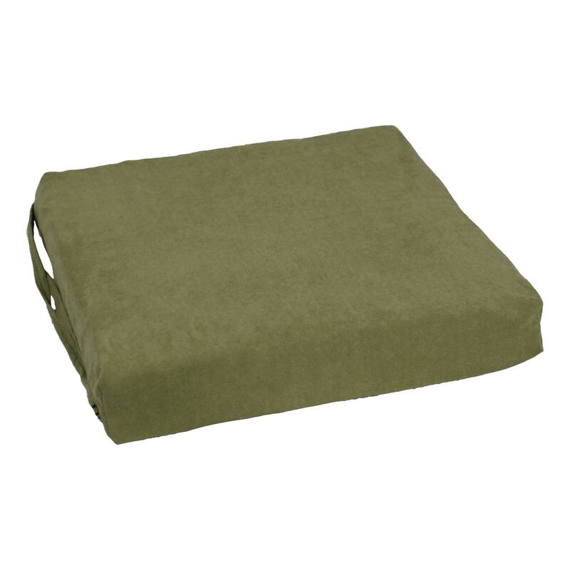 16-inch Square Indoor Microsuede Chair Cushions (Set of 2 or 4) - 16 x 16