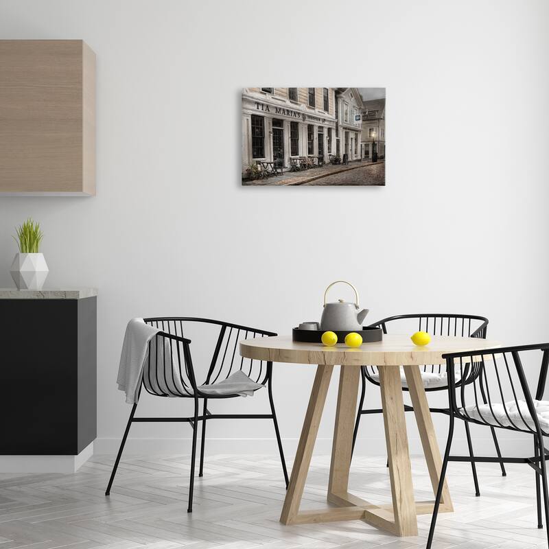 Stupell European Cafe Architecture Canvas Wall Art Design By Robin-Lee Viera