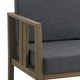 preview thumbnail 155 of 195, Outdoor Teak Solid Wood Patio Furniture Set Loveseat Armchair Table Collection