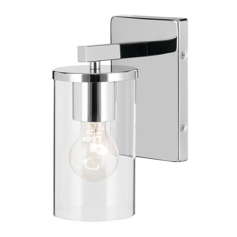 Kichler Lighting Crosby 1-Light Wall Sconce Light with Clear Glass